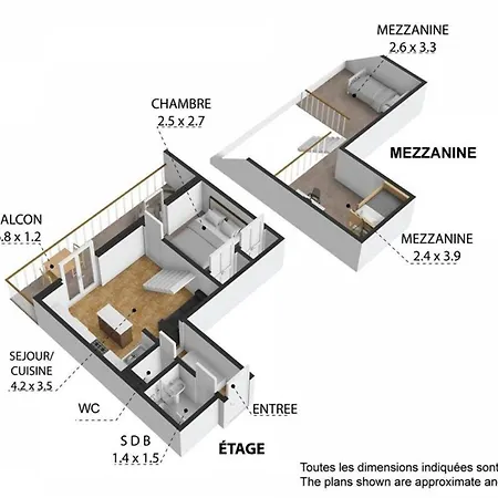 شقة A Louer Duplex T3 A Avec Balcon - Fr-1-573-144 Saint-Jean-dʼAulps